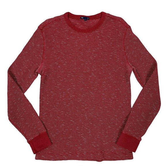 the GAP Red Waffle Shirt Size Medium - Picture 1 of 4